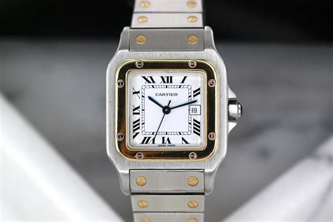 cartier santos 1172961|Cartier Santos Gold/staal Ref. 2961 Mint condition .